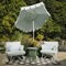Cosco Novogratz Poolside Gossip Collection, Teddi Outdoor Lounge Chairs, 2-piece, Aqua Haze 88061AQHE - alternate 7